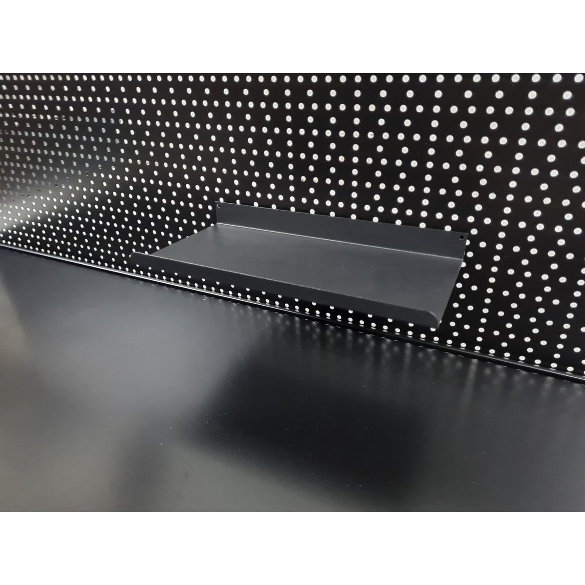 Xpert Footwear Holder For Perforated Panel / Slatwall Black, front view