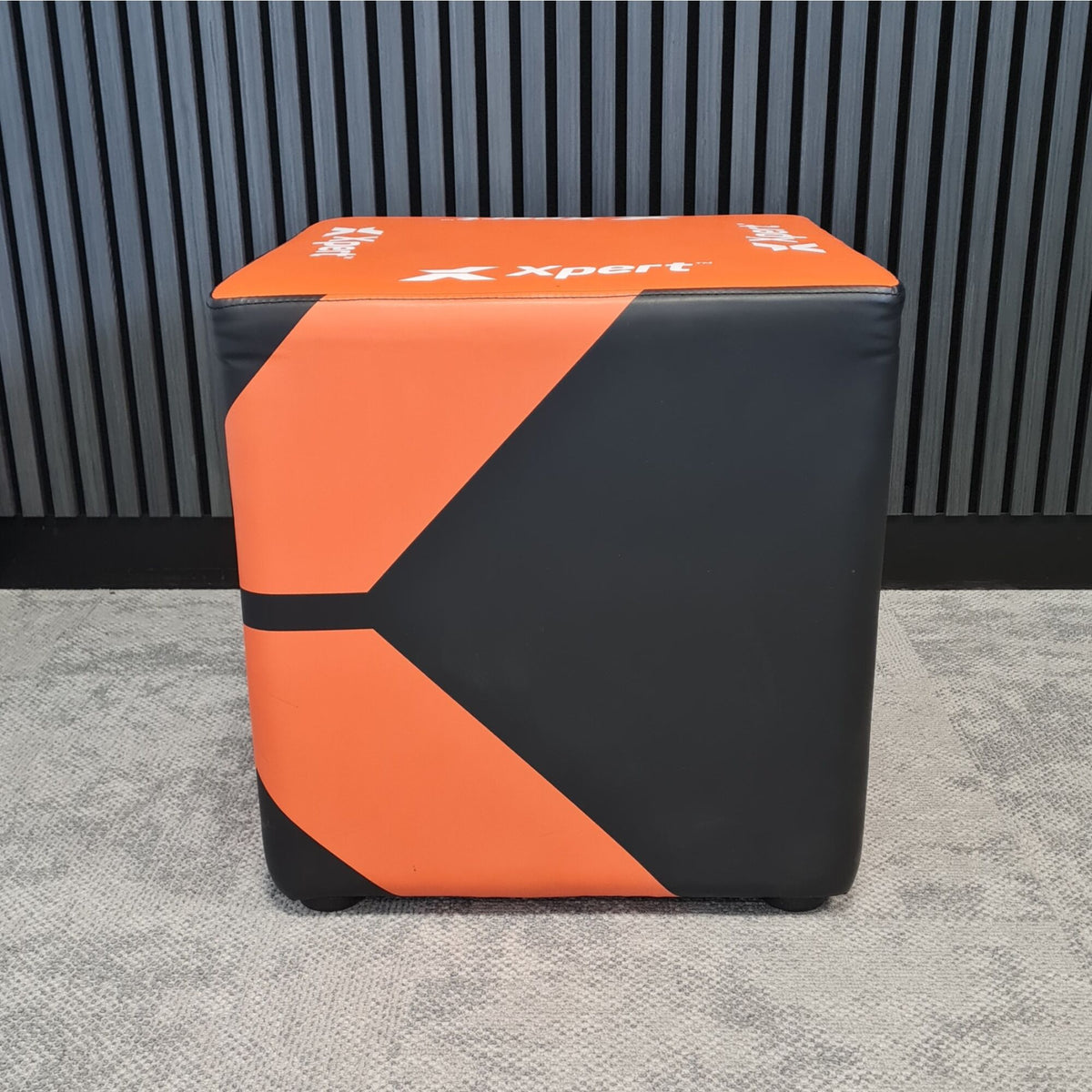 Xpert Core Xpert Workwear Cube Seat 450 x 450 x 470 Black, front view