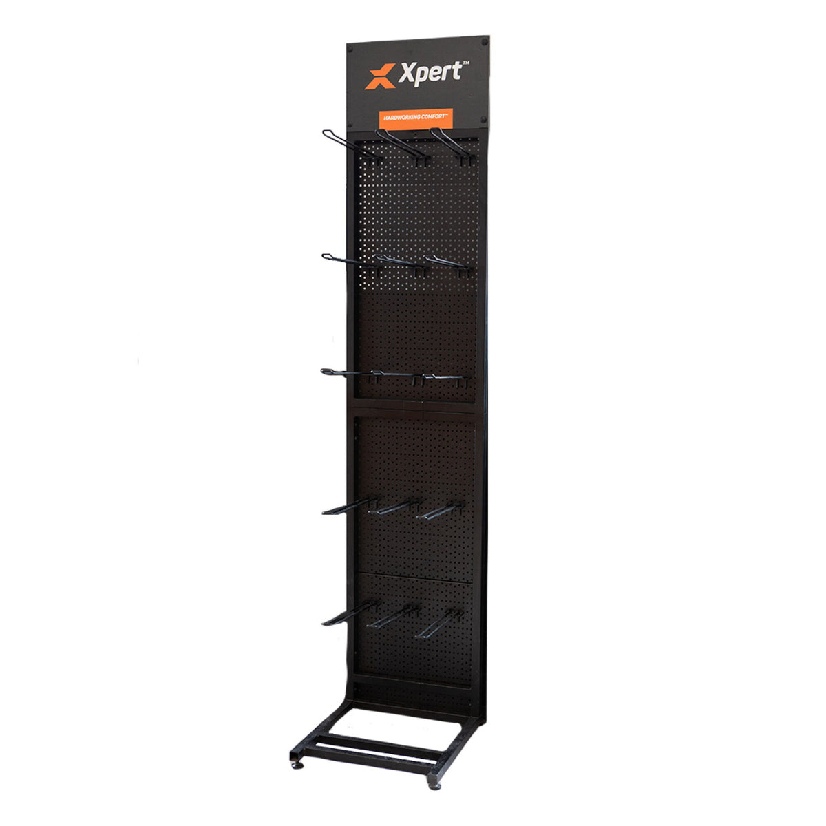 Xpert Core Solo Stand for Accessories or Footwear Black, front view