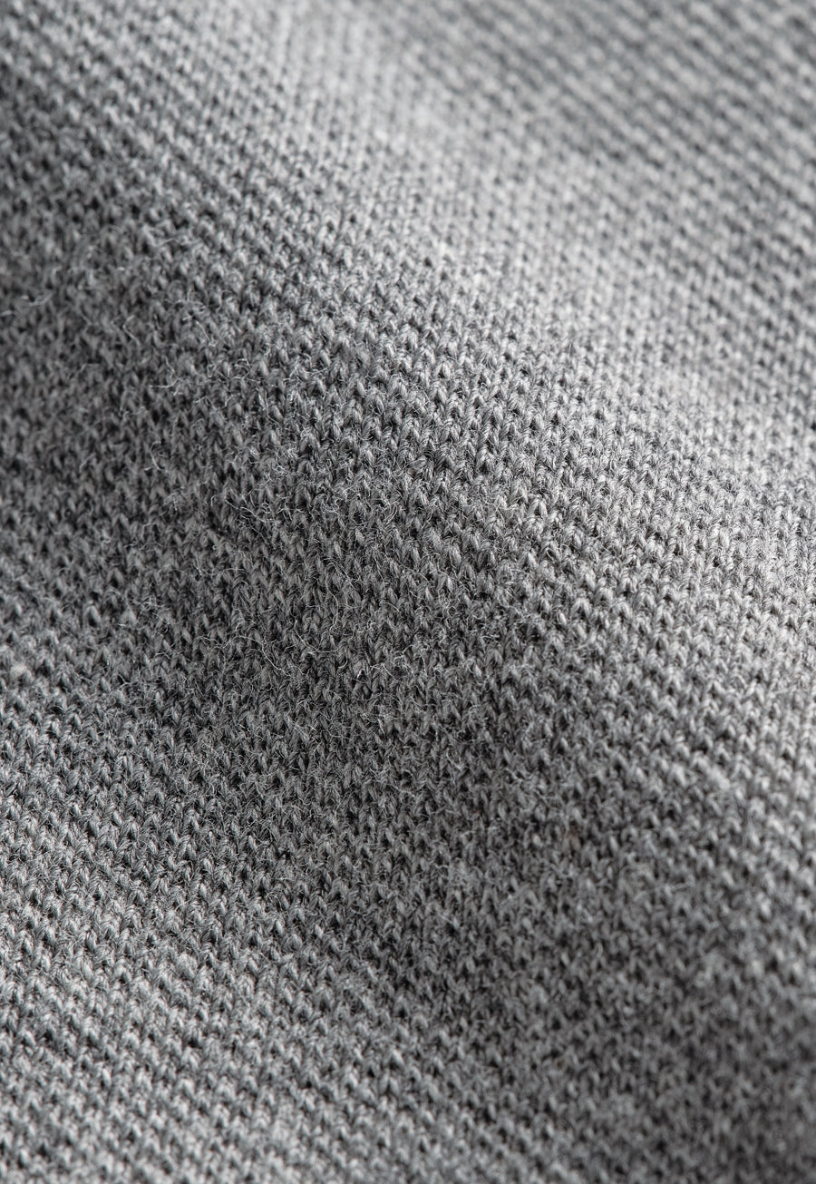 Brook Taverner Frederick Premium Cotton Polo in Grey Marl, image 9