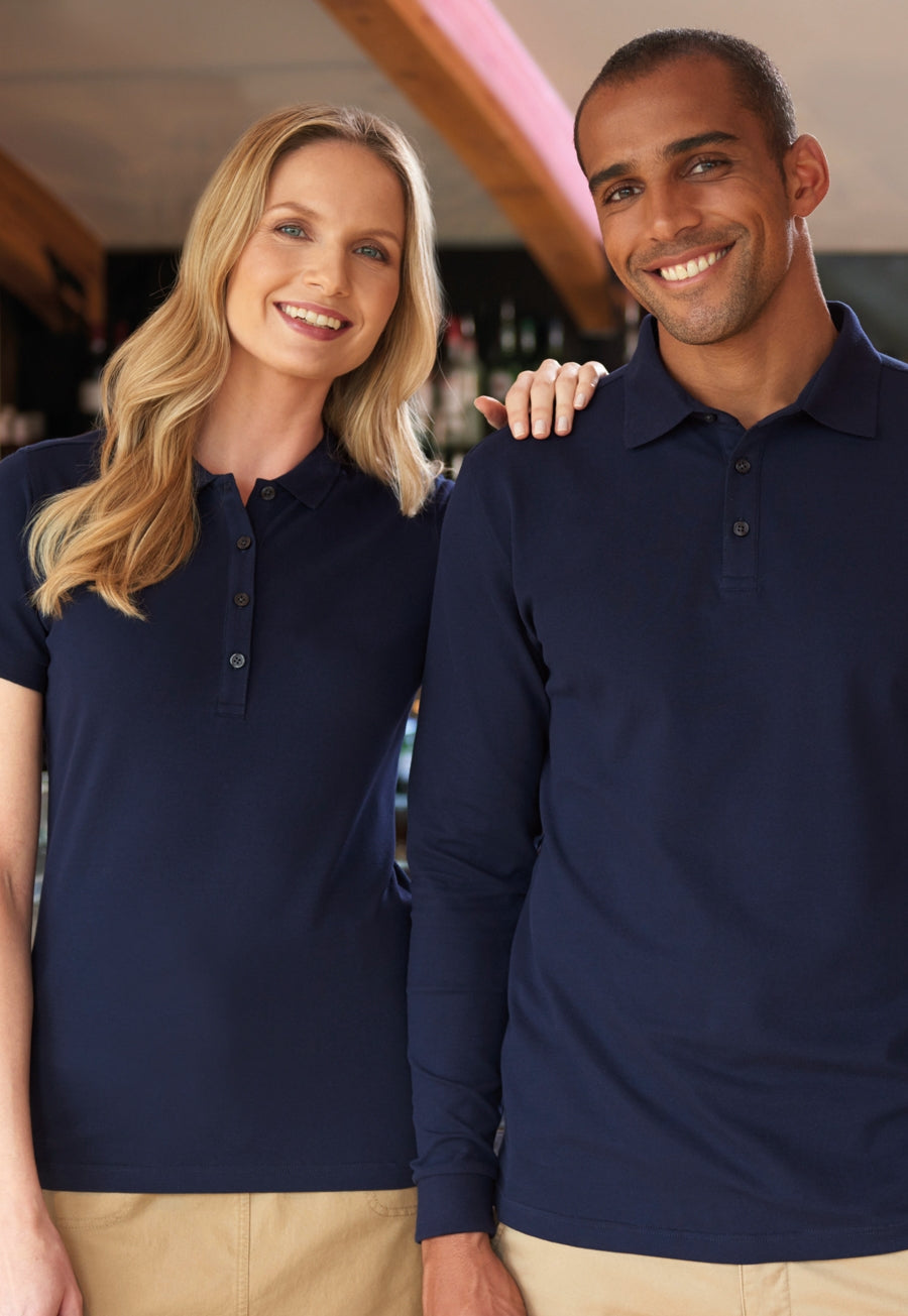 Brook Taverner Frederick Premium Cotton Polo in Navy, image 7