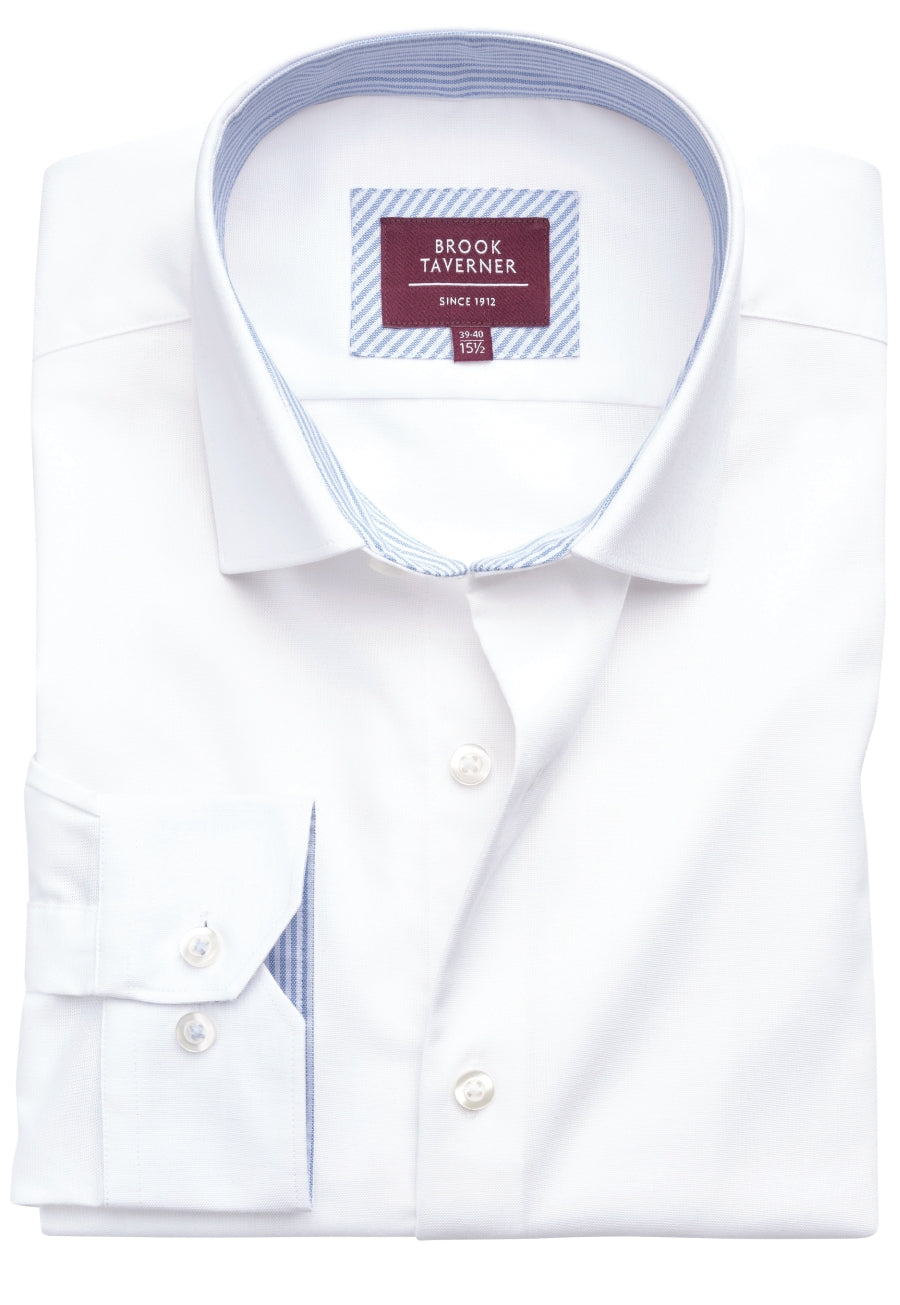 Brook Taverner Reno Shirt in White, main product image
