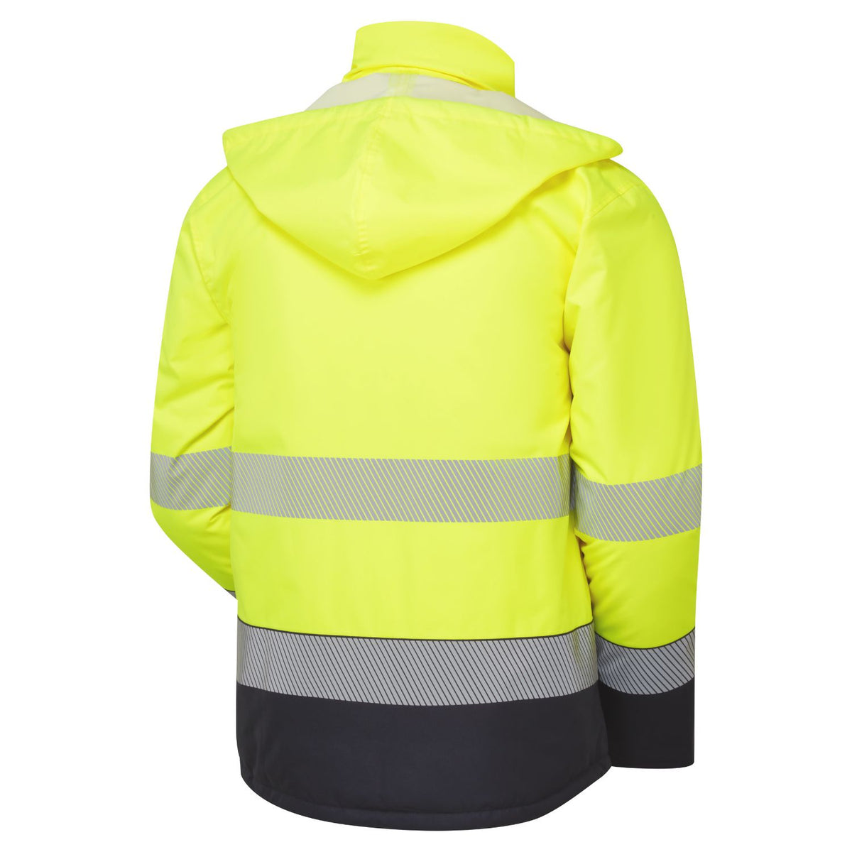 Supertouch Blue Sphere - Essentials Hi-Vis Eco Yellow/Navy Insulated Jacket, image 2