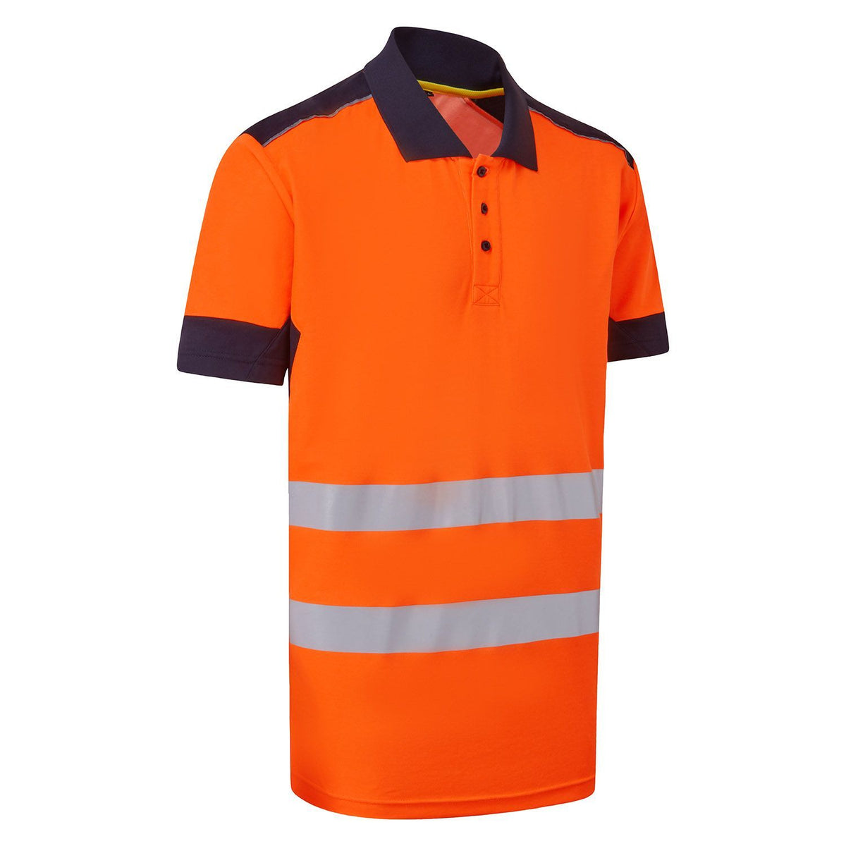 Supertouch Blue Sphere - System Hi-Vis Eco Orange CottonCool Short Sleeve Polo, main product image