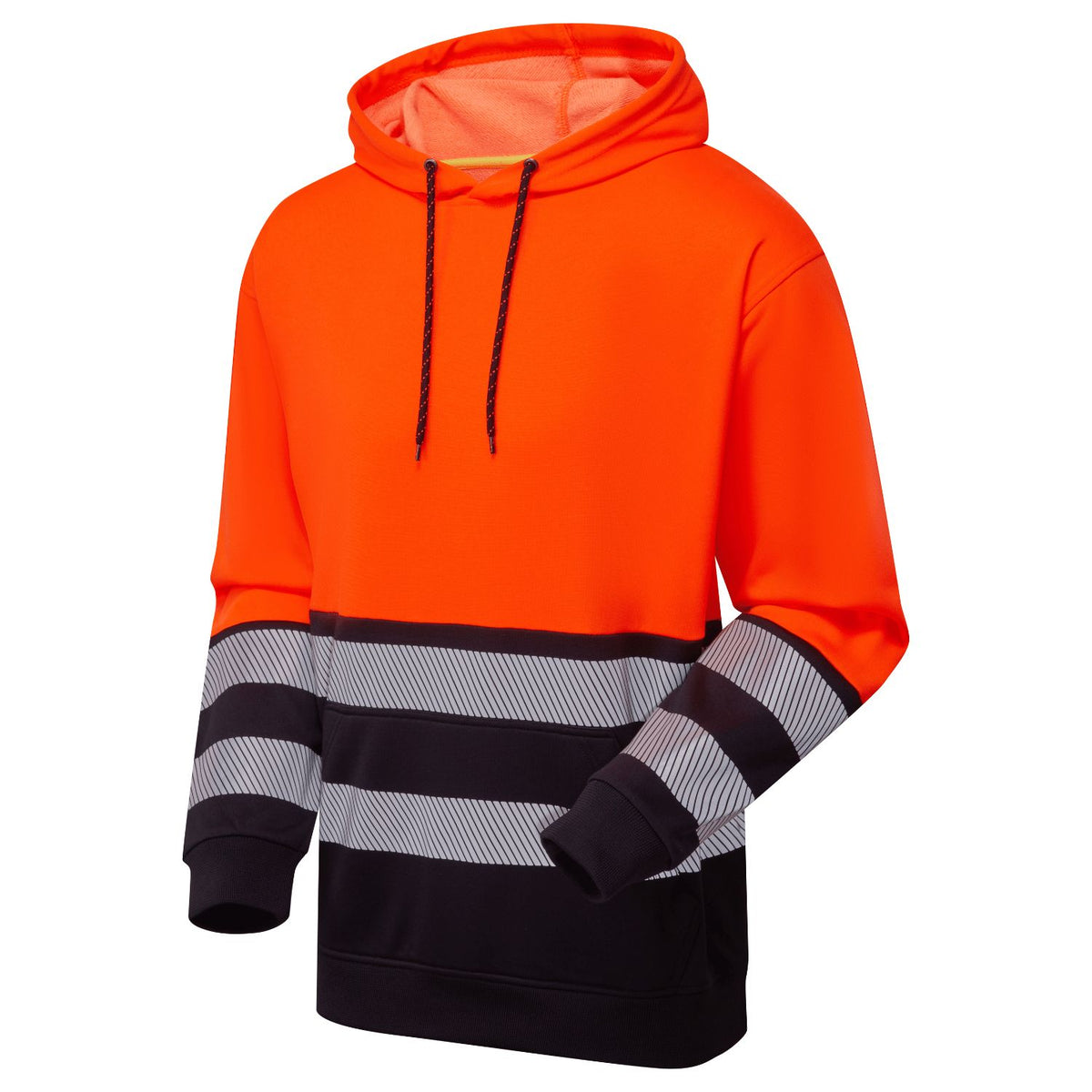 Supertouch Blue Sphere - Essentials Hi-Vis Eco CottonCool Orange/Navy Hoodie, main product image