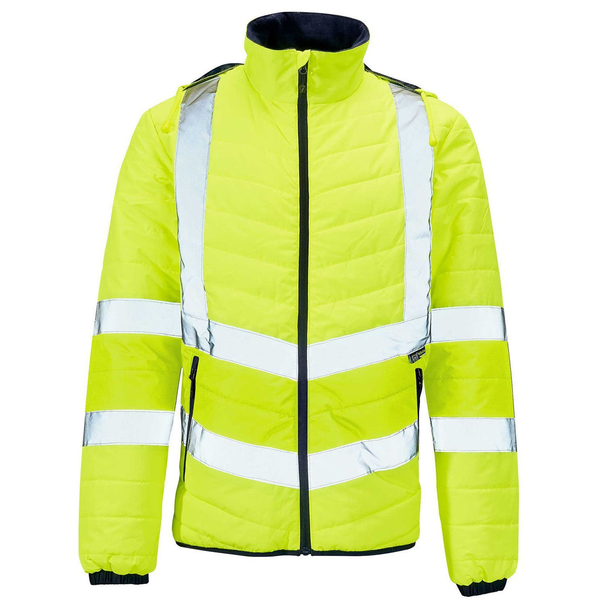 Supertouch Hi Vis Yellow Puffer Jacket, main product image