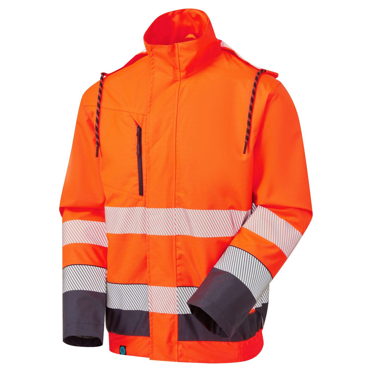 Supertouch Blue Sphere - Essentials Hi-Vis Eco Orange/Navy Insulated Bomber Jacket, main product image