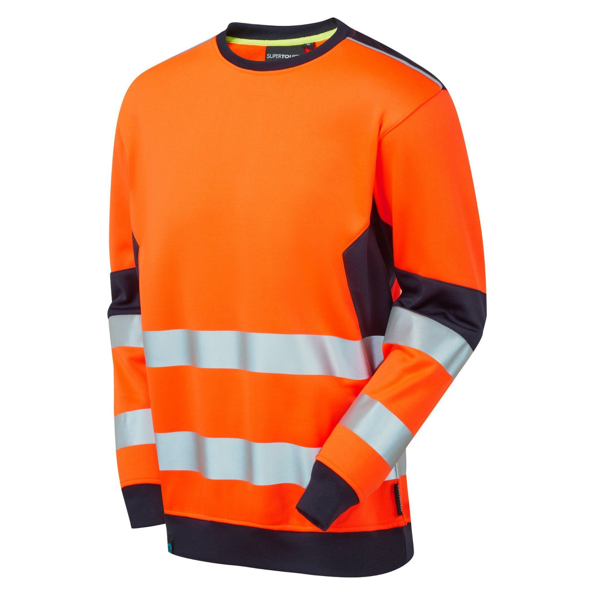 Supertouch Blue Sphere - System Hi-Vis ECO Crew Neck Orange Sweatshirt, image 2