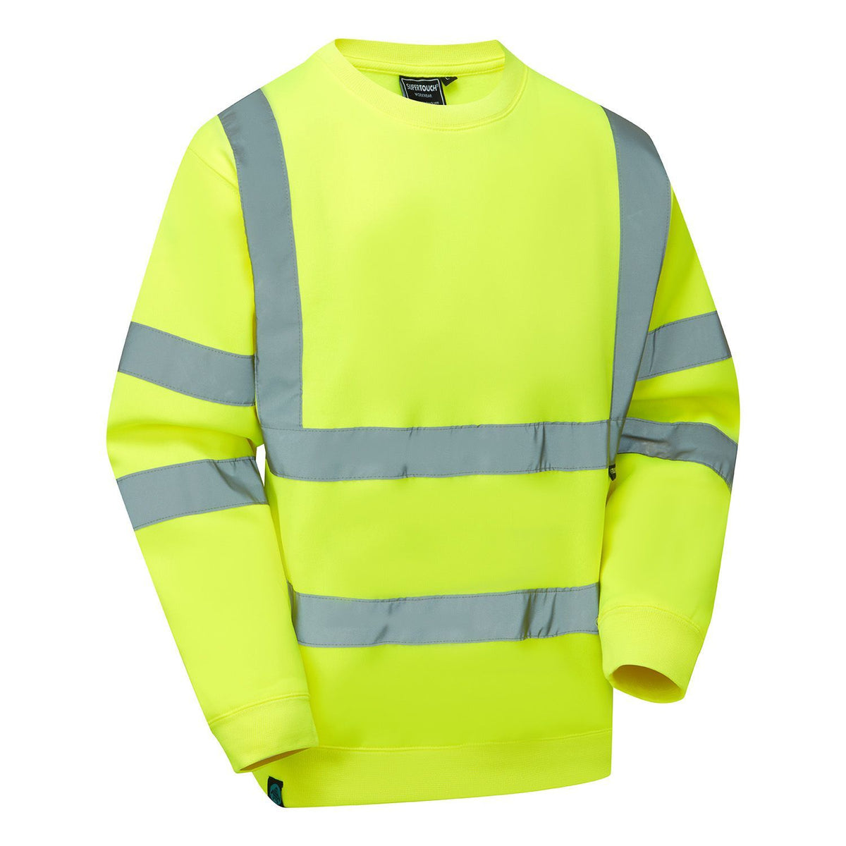 Supertouch Blue Sphere - Supertouch Eco Hi Vis Yellow Sweatshirt, image 2