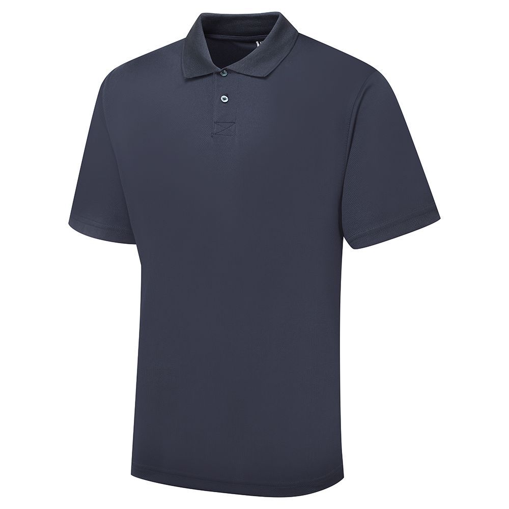 Supertouch Navy Bird Eye Polo Shirt, main product image