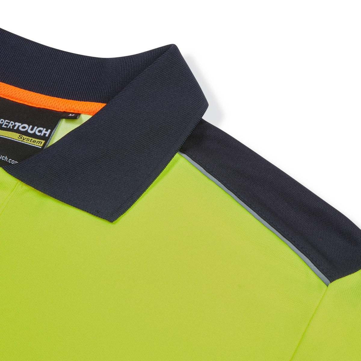 Supertouch Blue Sphere - System Hi-Vis Eco Yellow CottonCool Short Sleeve Polo, image 5