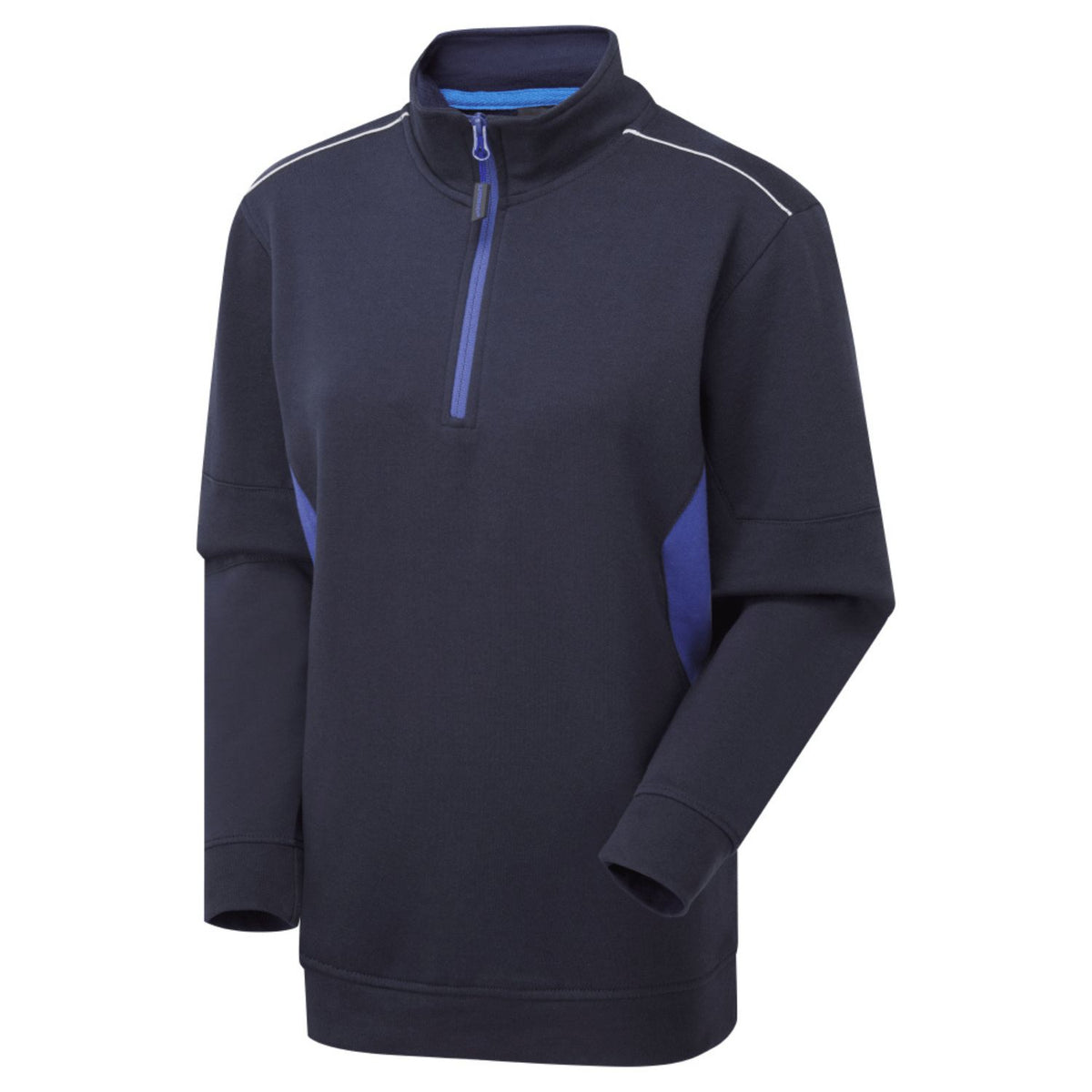 Supertouch Blue Sphere - System Eco Women's Navy/Royal Blue Quarter Zip Sweatshirt, main product image
