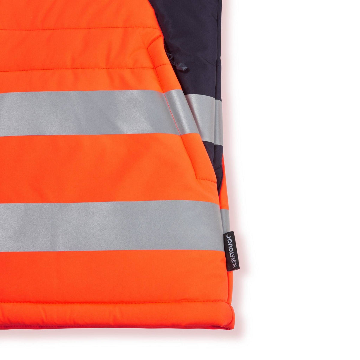 Supertouch Blue Sphere - System High Vis Eco Two Tone Orange Thermal Baffle Jacket, image 6