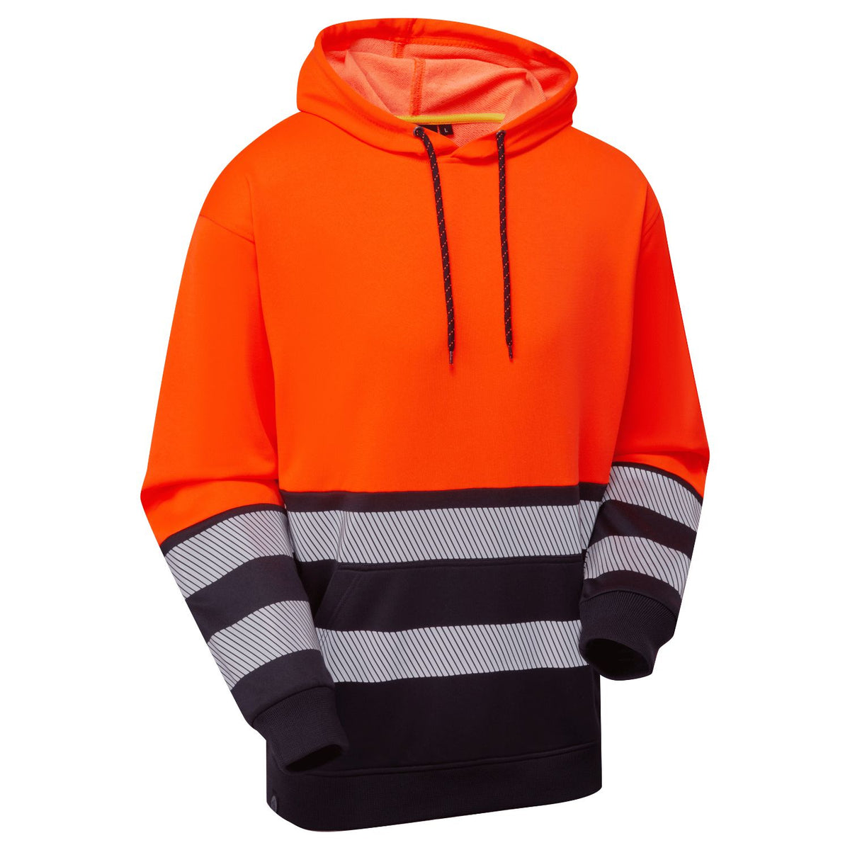 Supertouch Blue Sphere - Essentials Hi-Vis Eco CottonCool Orange/Navy Hoodie, image 2