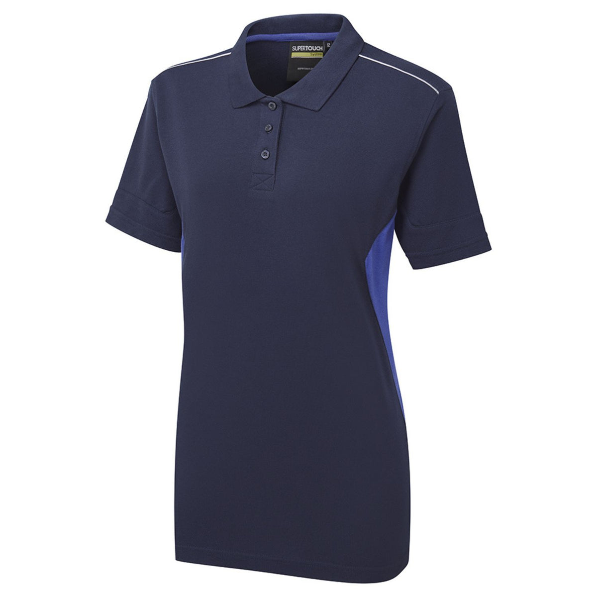 Supertouch Blue Sphere - System Eco Women's Navy/Royal Blue Quarter Zip Sweatshirt, main product image