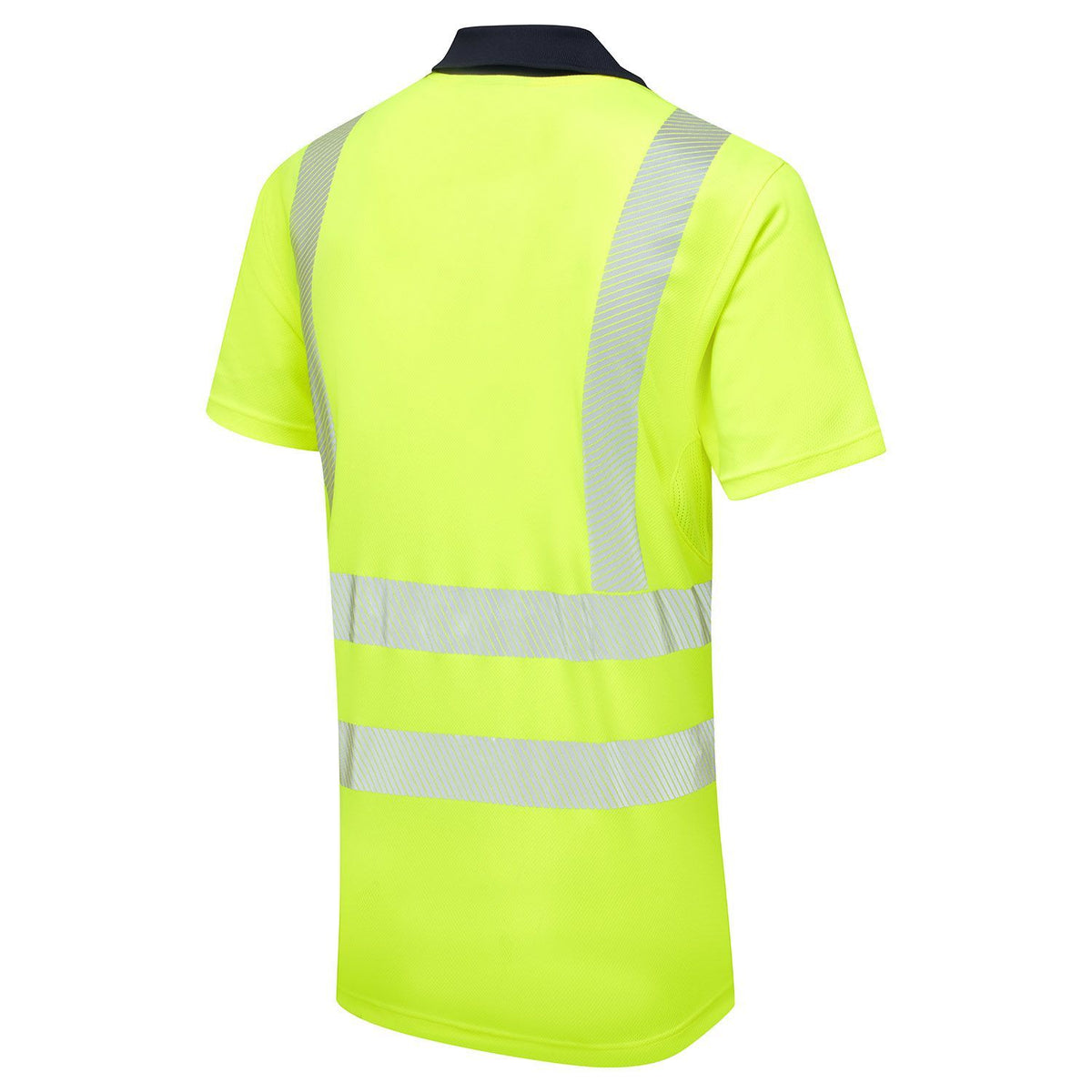 Supertouch Blue Sphere - Essentials Hi-Vis Eco CoolMax Yellow Polo, image 3