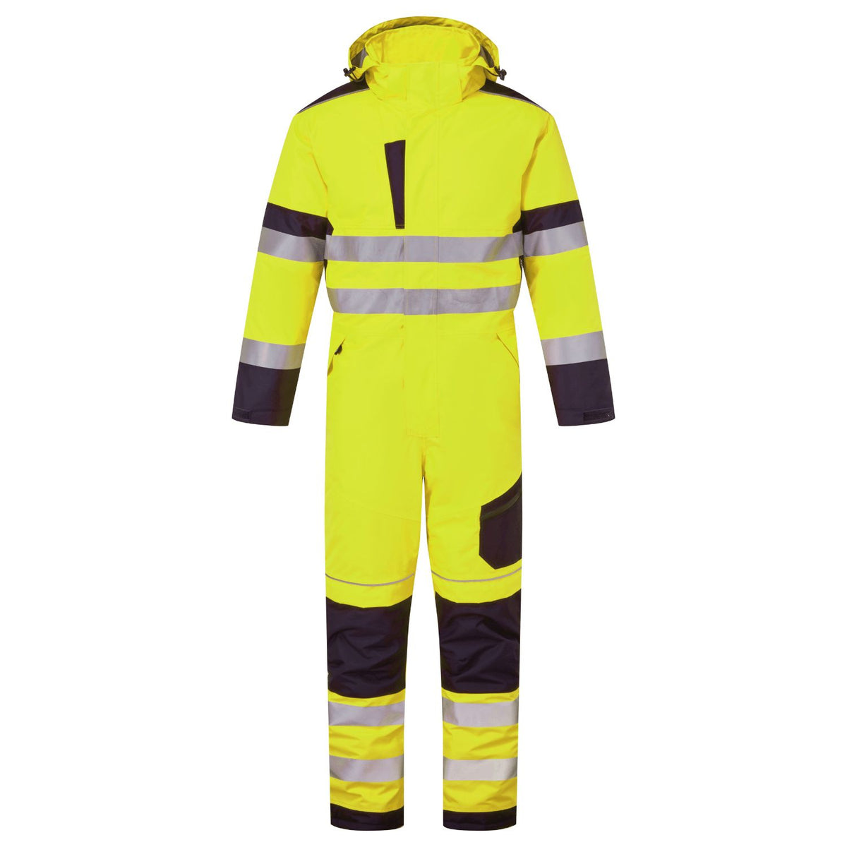 Supertouch Blue Sphere - System Hi Vis Eco Insulated Yellow/Navy Coverall, main product image