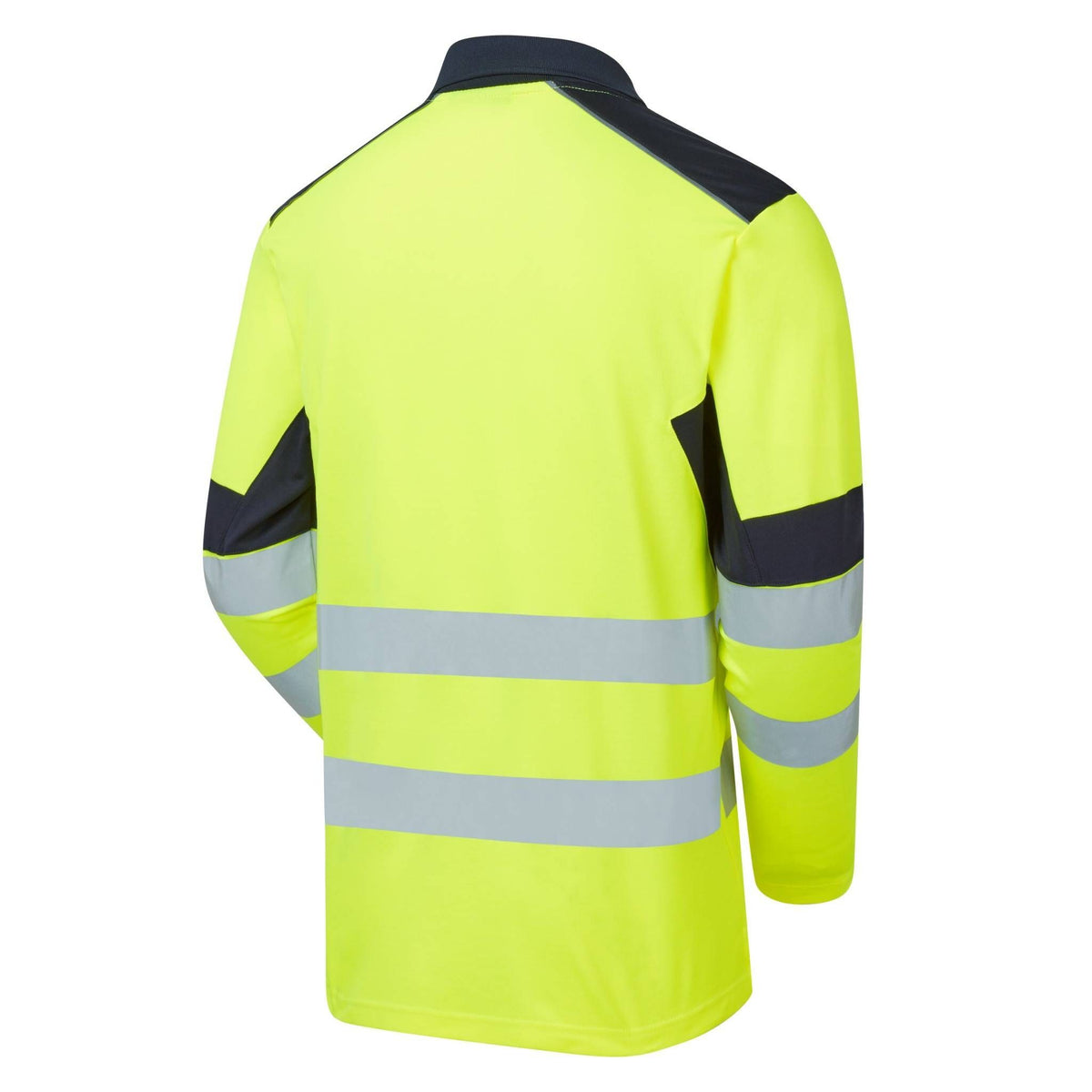 Supertouch Blue Sphere - System Hi-Vis Eco Yellow CottonCool Long Sleve Polo, image 3