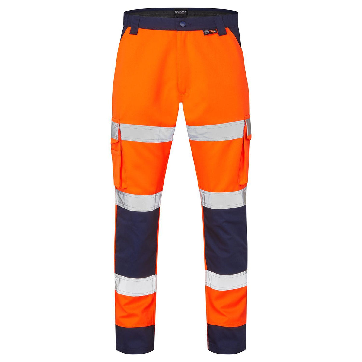 Supertouch Hi-Vis 2 Tone Orange Combat Trousers, image 2