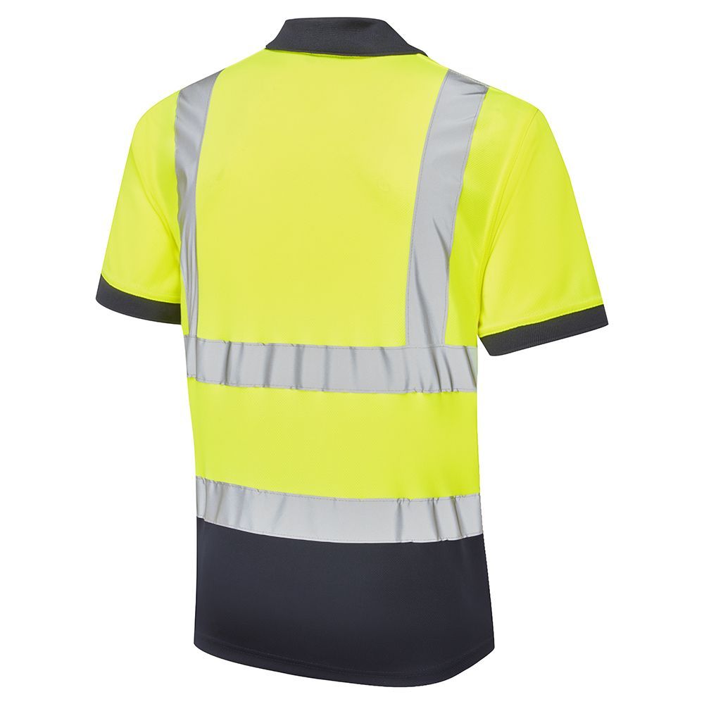 Supertouch Hi-Vis 2 Tone Yellow Polo Shirt, image 2