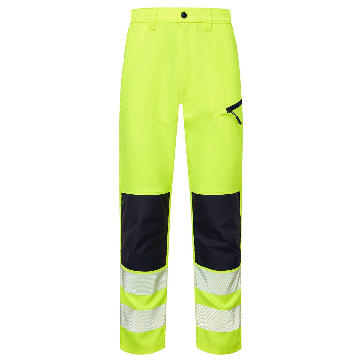Supertouch Essentials Hi Vis Eco Coolair 4-Way Stretch Yellow Trousers