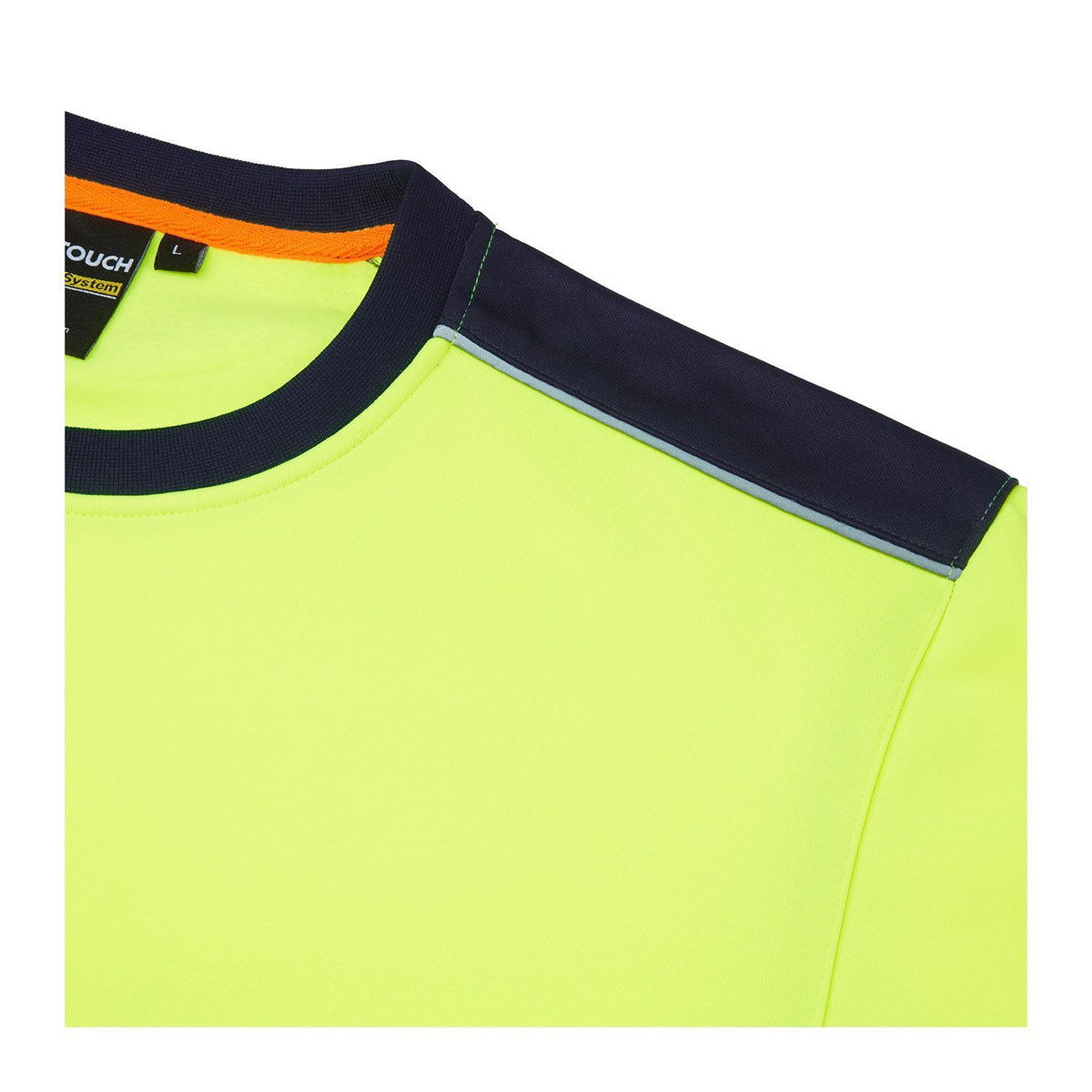 Supertouch Blue Sphere - System Hi-Vis ECO Crew Neck Yellow Sweatshirt, image 3