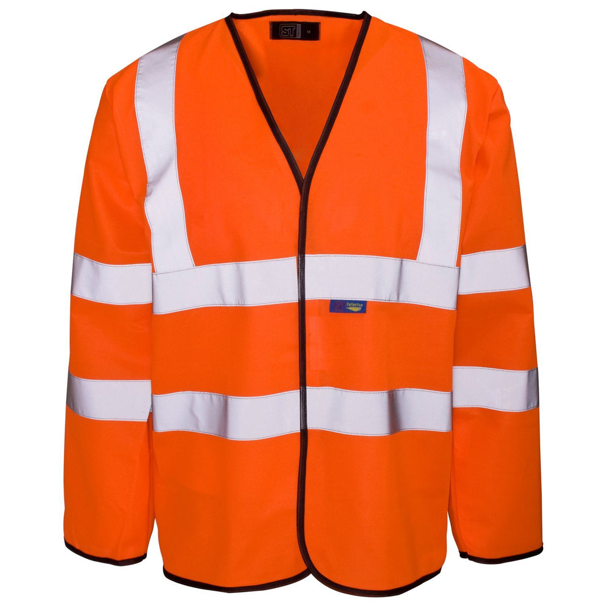 Supertouch - Hi Vis Long Sleeved Vest - Velcro, main product image