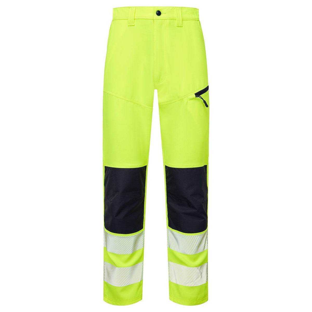 Supertouch Blue Sphere - Essentials Hi Vis Eco Coolair 4-Way Stretch Yellow Trousers, main product image