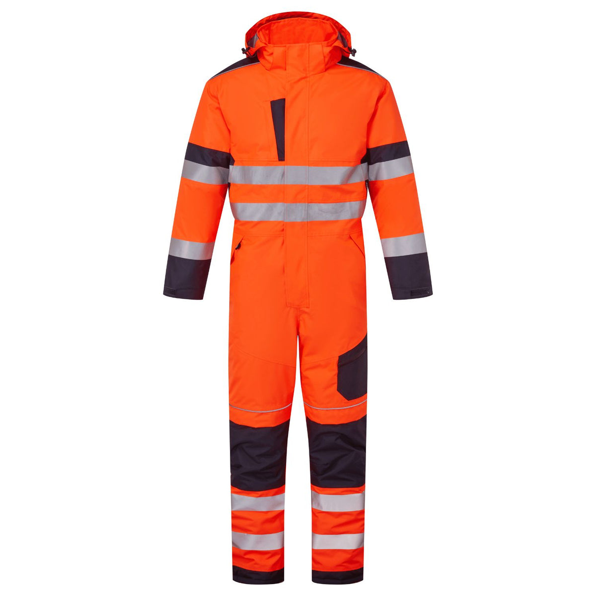 Supertouch Blue Sphere - System Hi Vis Eco Insulated Orange/Navy Coverall, main product image