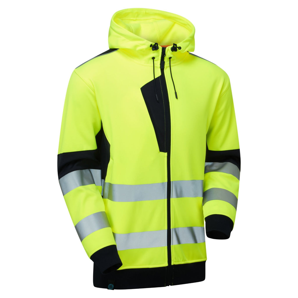 Supertouch Blue Sphere - System Hi-Vis Eco Zip Thru Yellow Hoodie, main product image