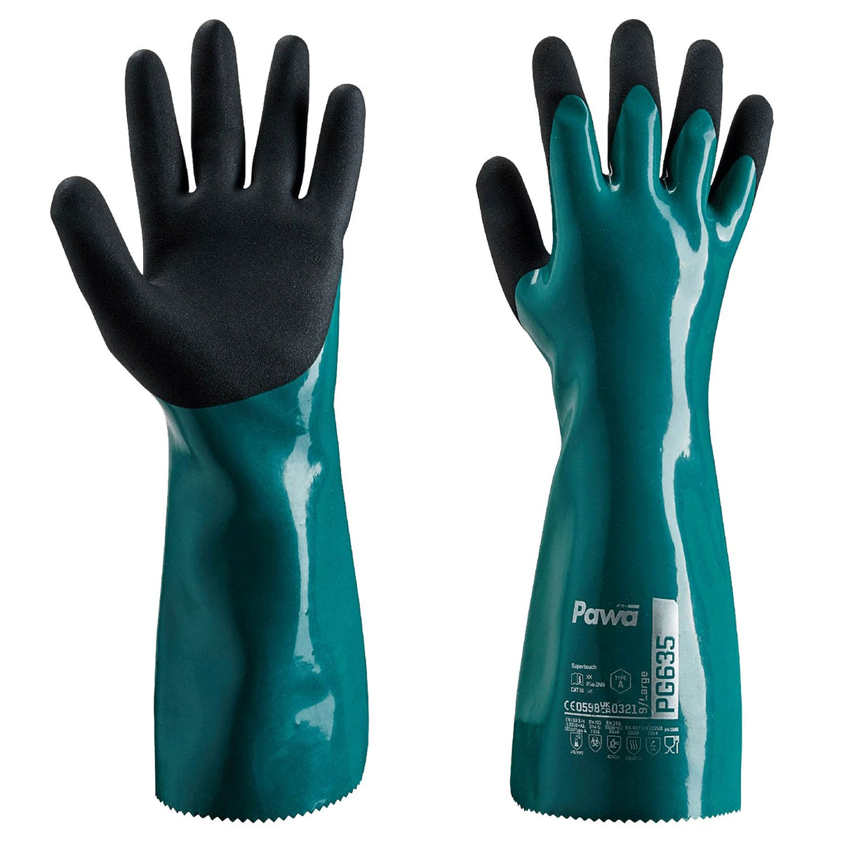 Pawa PG635 Type A Chemical Resistant Heavy-Duty Gauntlet, image 2