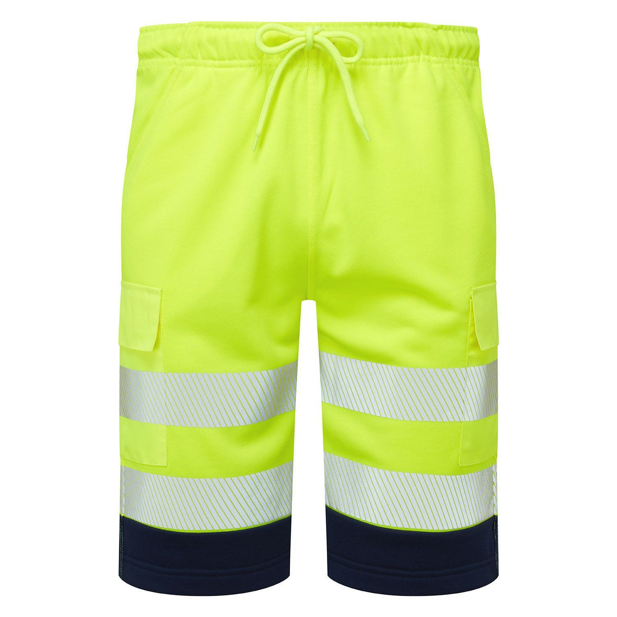 Supertouch Blue Sphere - Essentials Hi-Vis Eco CottonCool Yellow Shorts, main product image