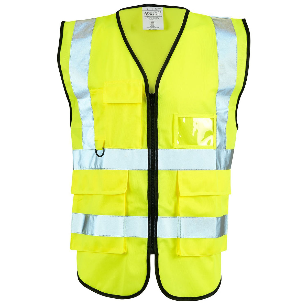Supertouch Hi Vis Yellow Executive Vest, main product image