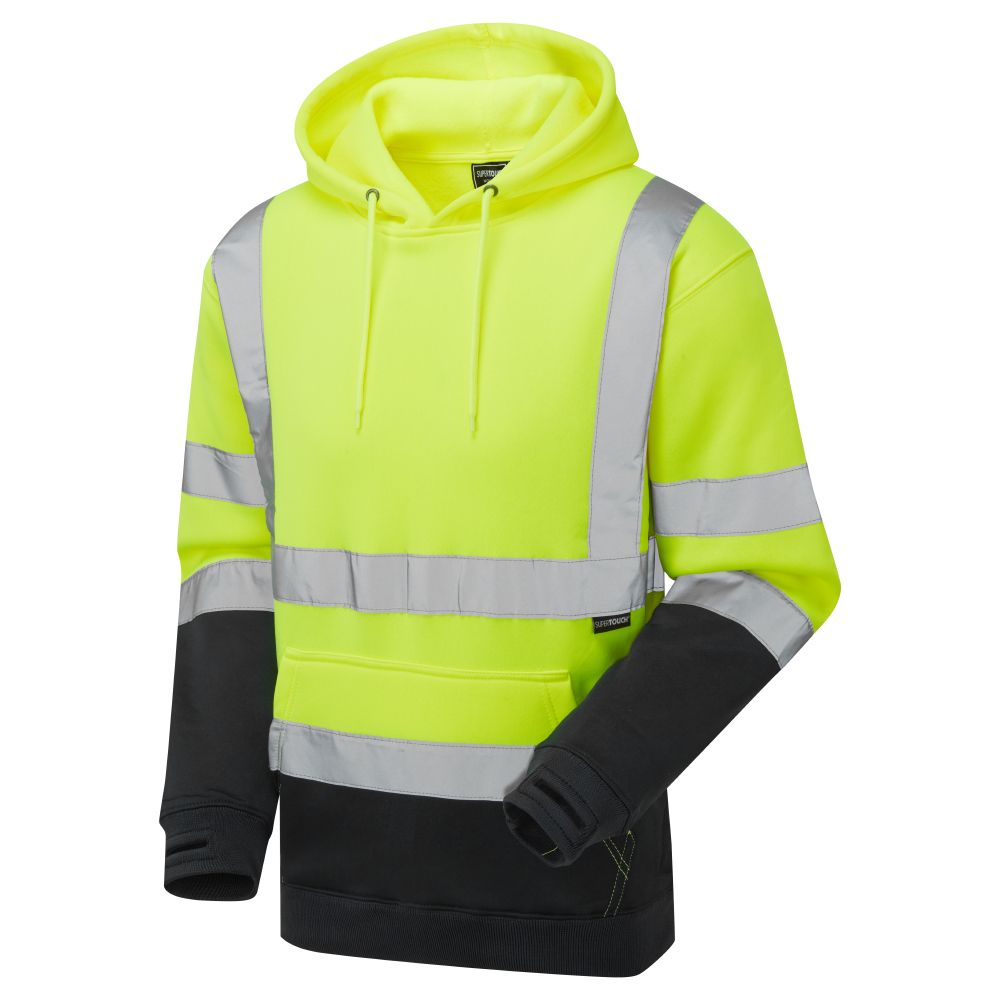 Supertouch - Hi Vis 2 Tone Hooded Sweatshirt, main product image