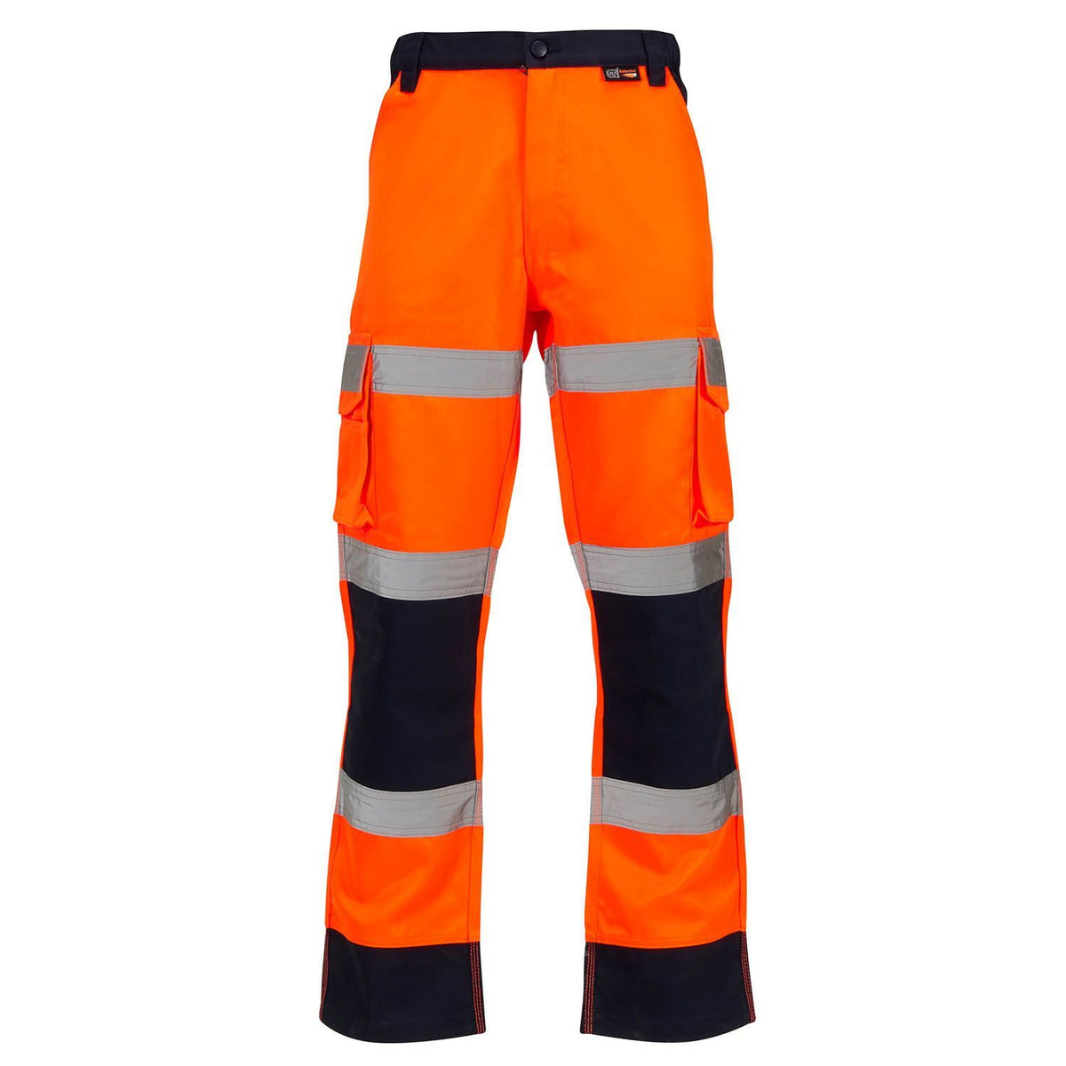 Supertouch Hi-Vis 2 Tone Orange Combat Trousers, main product image