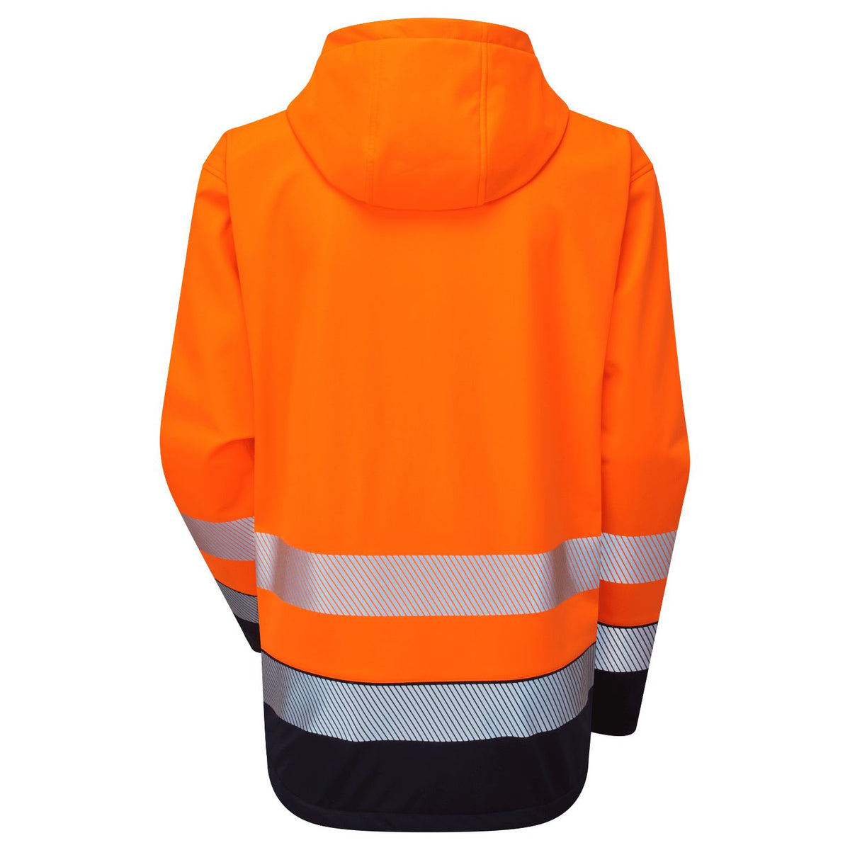 Supertouch Blue Sphere - Essentials Hi-Vis Eco Orange/Navy Hooded Softshell Jacket, image 2