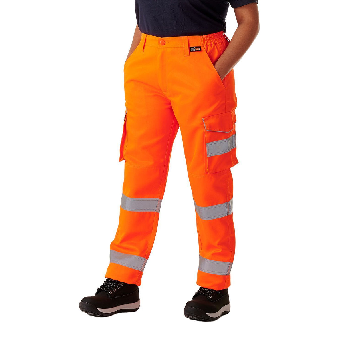 Supertouch - Ladies Hi Vis Orange Hana Combat Trouser, image 4