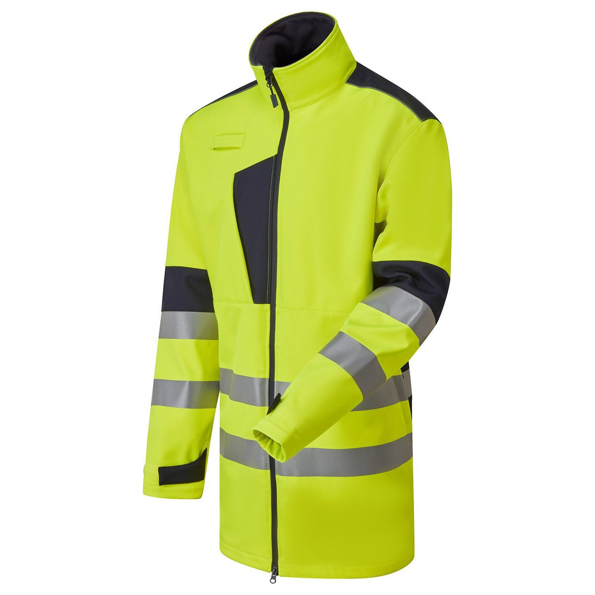 Supertouch Blue Sphere - HV System Eco 3-Layer Yellow Softshell Parka, image 2