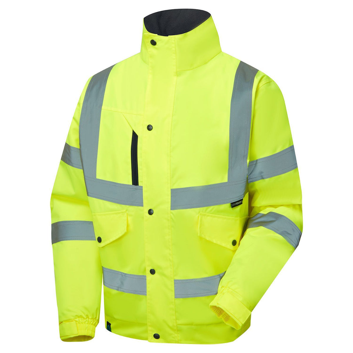 Supertouch Blue Sphere - Supertouch Eco Hi Vis Yellow Bomber Jacket, main product image