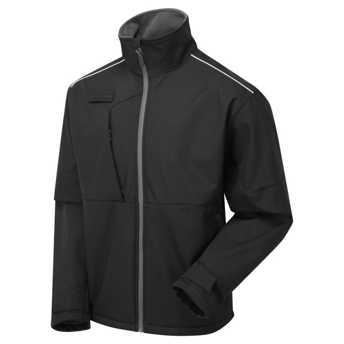 Supertouch Blue Sphere - System Eco 3 Layer Black/Grey Softshell Jacket â€“ Men's, main product image