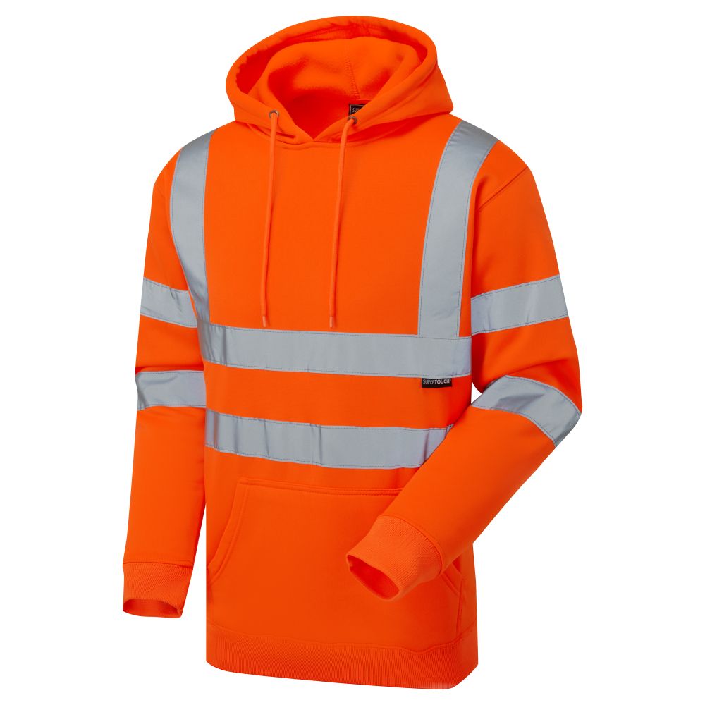 Supertouch - Hi Vis Hooded Sweatshirt, main product image