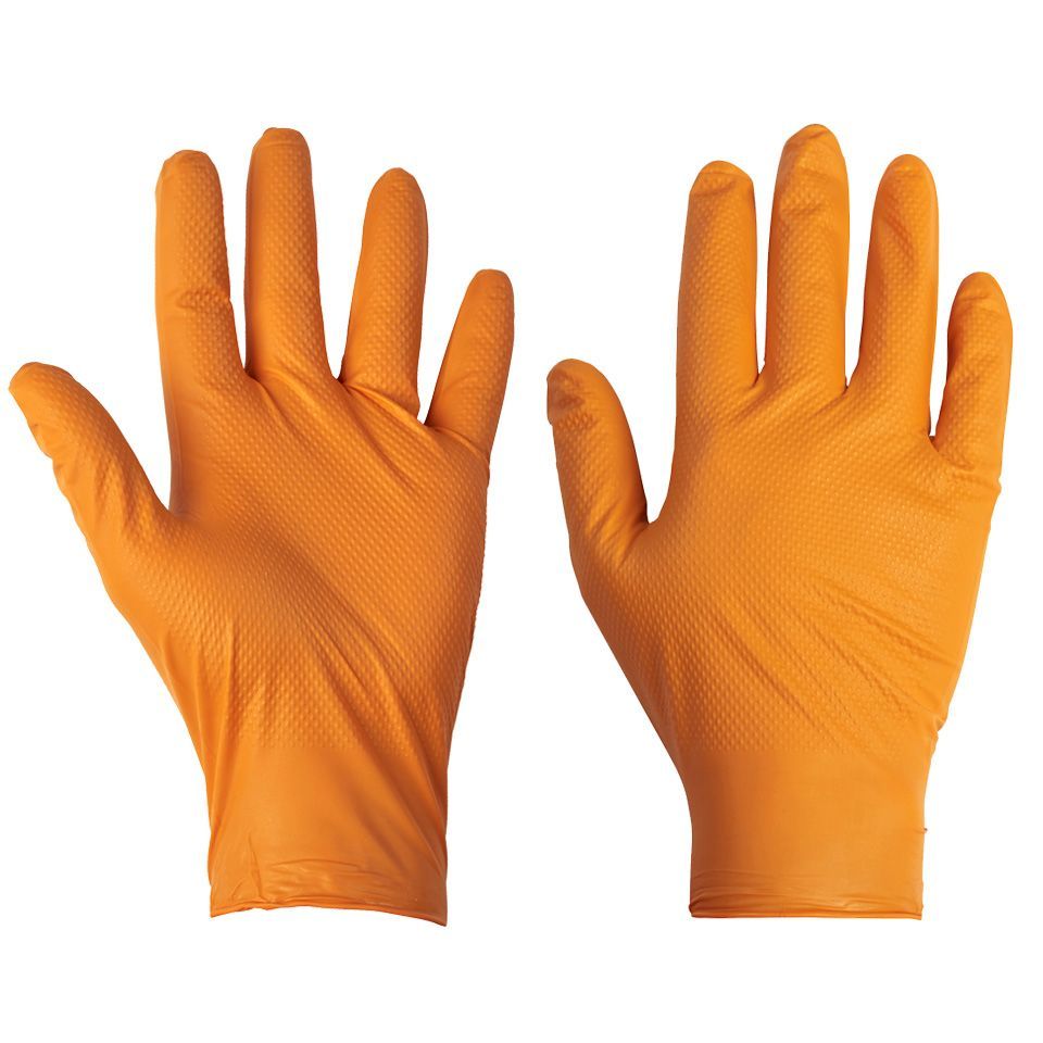 Supertouch - PG-901 Disposable Nitrile Diamond Grip Gloves, main product image