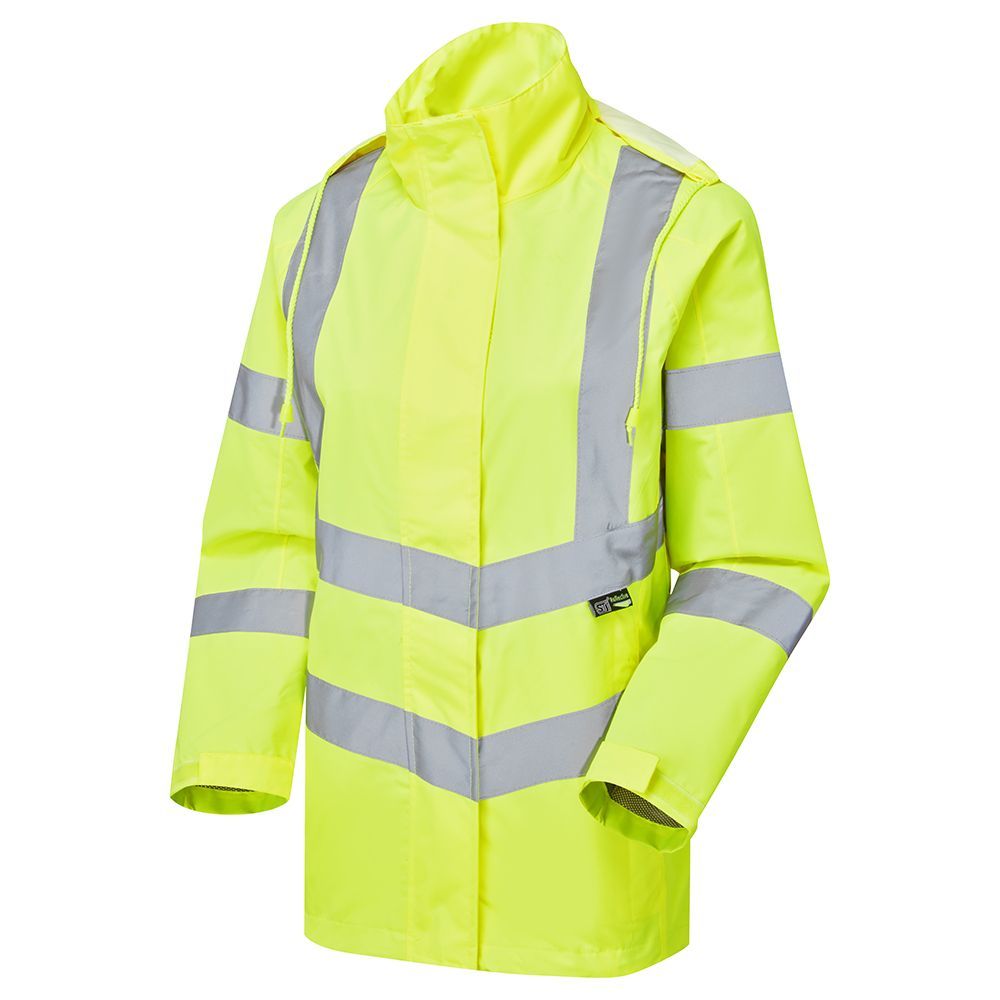 Supertouch - Ladies Hi Vis Yellow Sophia Lightweight Jacket, main product image