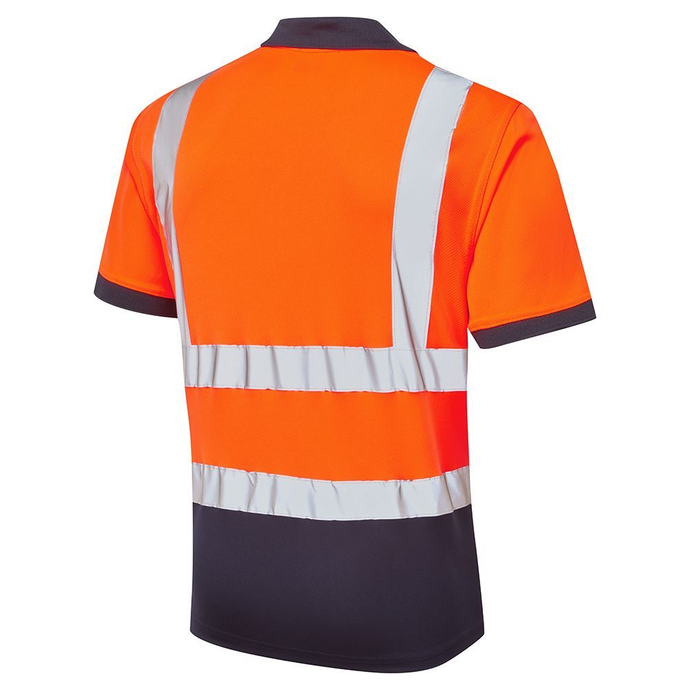 Supertouch Hi-Vis 2 Tone Orange Polo Shirt, image 2