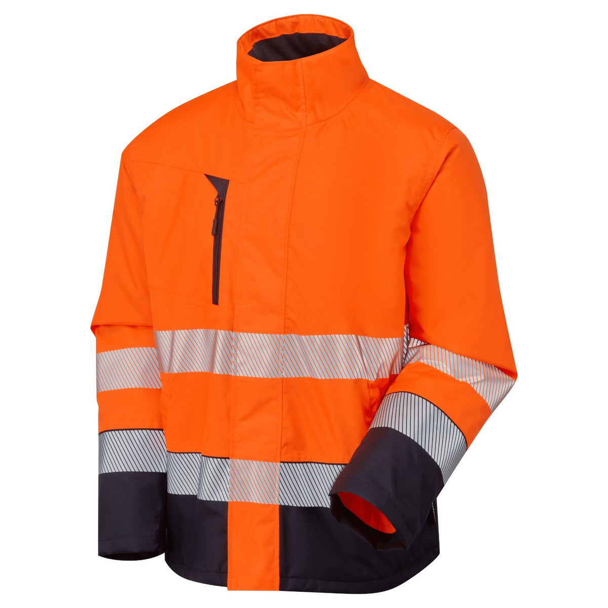 Supertouch Blue Sphere - Essentials Hi-Vis Eco Orange/Navy Insulated Jacket, main product image