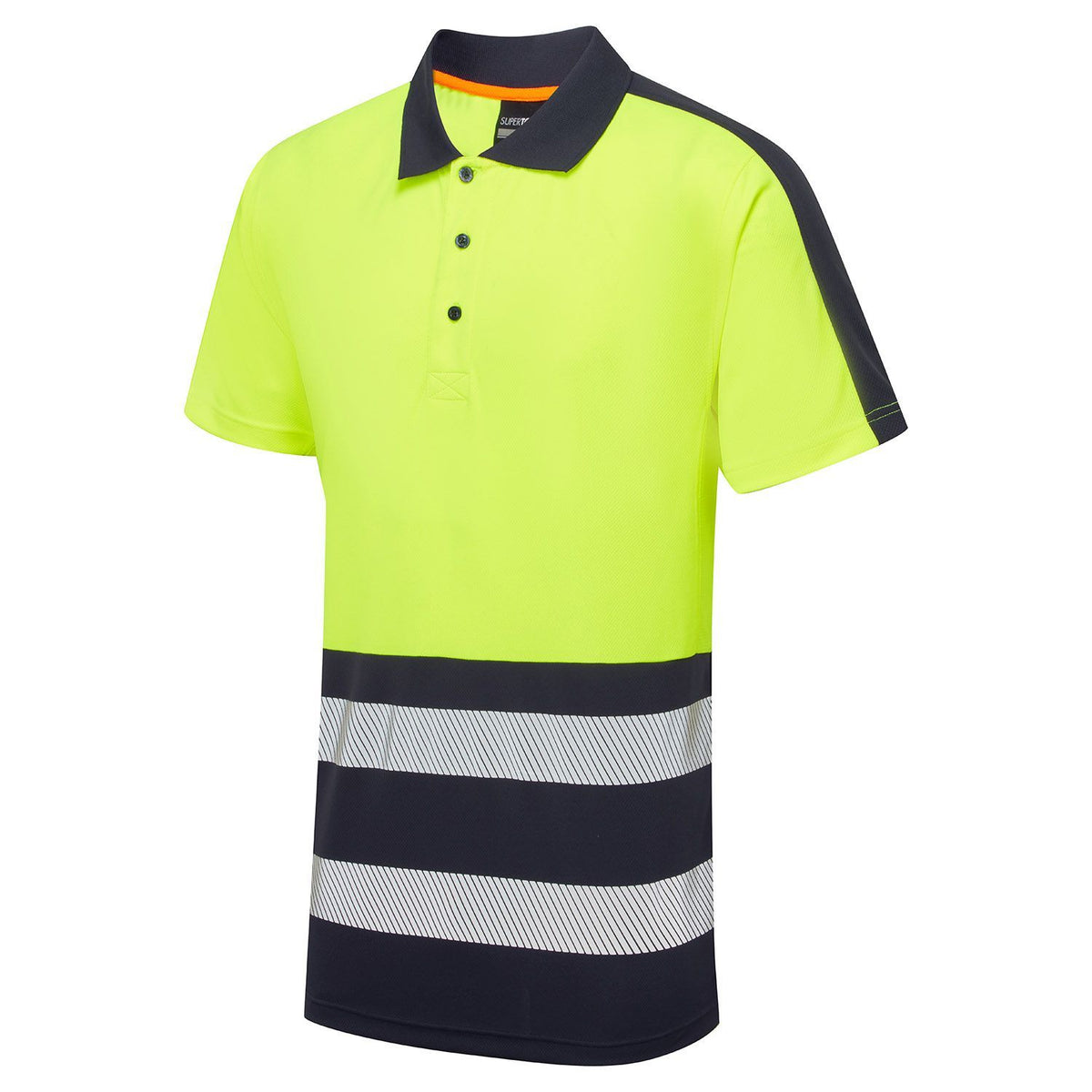 Supertouch Blue Sphere - Essentials Hi-Vis Eco Coolair Yellow Polo Shirt, main product image