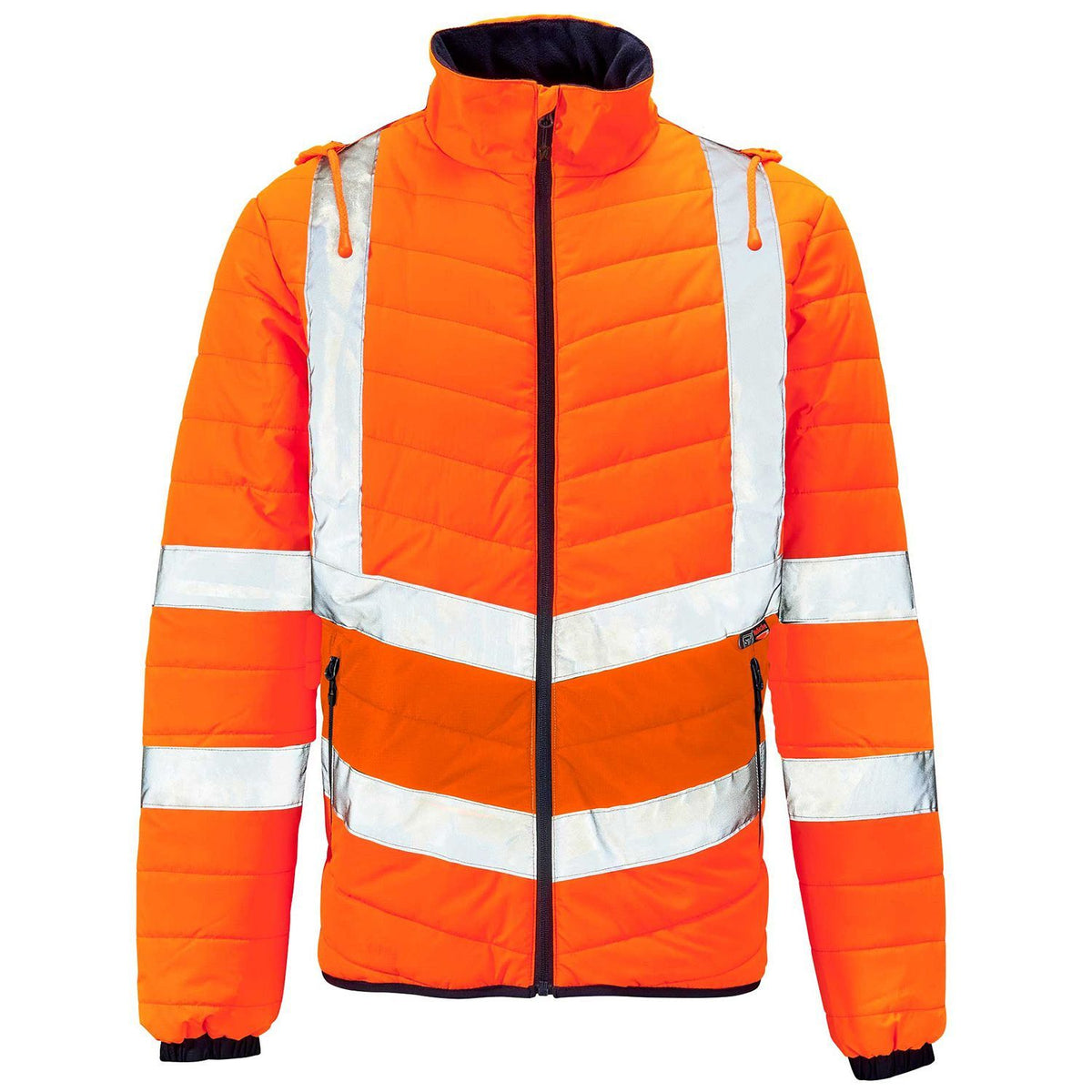 Supertouch Hi Vis Orange Puffer Jacket, main product image
