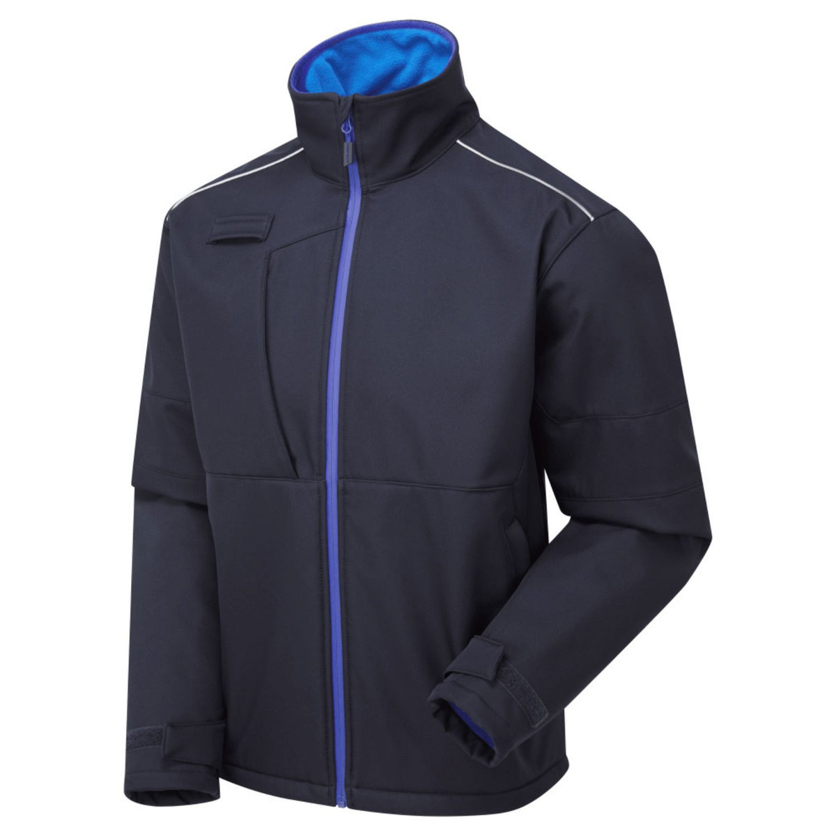 Supertouch Blue Sphere - System Eco 3 Layer Navy/Royal Blue Softshell Jacket â€“ Men's, main product image