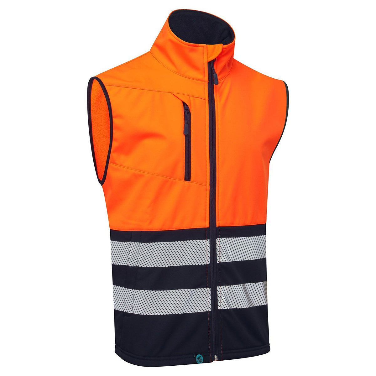 Supertouch Blue Sphere - Essentials Hi Vis Eco Coolair Orange Softshell Gilet, image 2