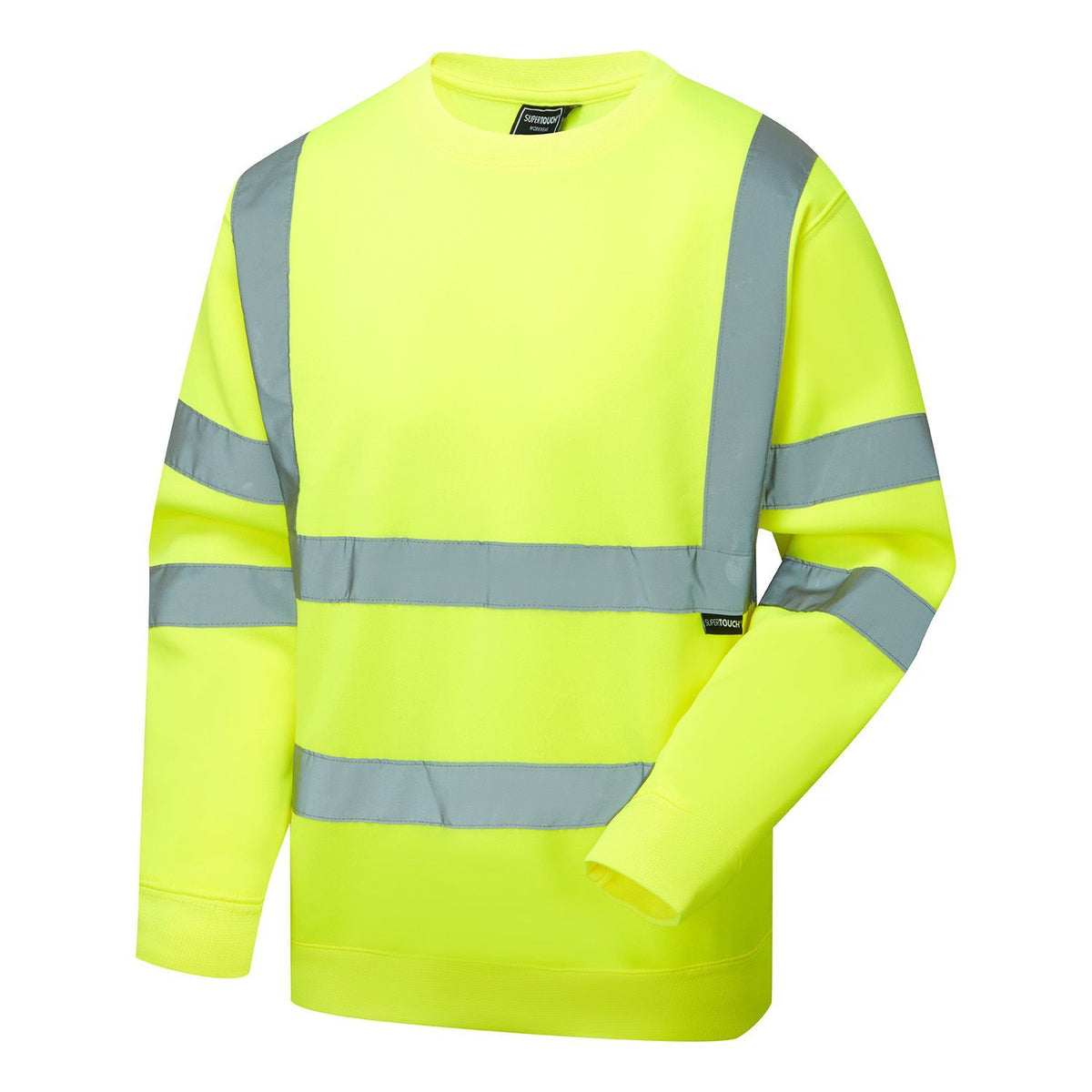 Supertouch Blue Sphere - Supertouch Eco Hi Vis Yellow Sweatshirt, main product image